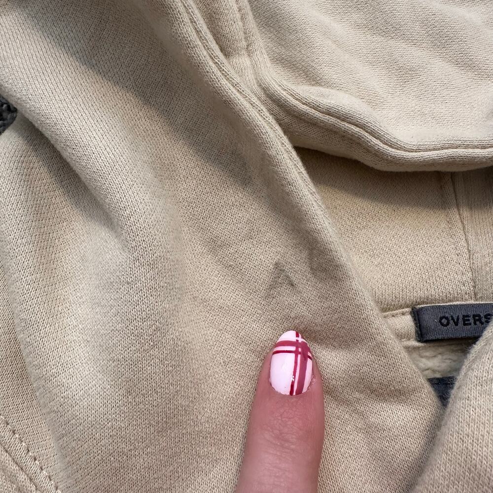 ABERCROMBIE & FITCH Men's Essential Popover Hoodie Size XXL In Cream - Picture 4 of 9